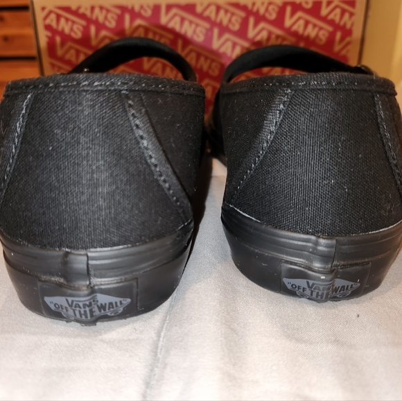 VANS Mary Jane Black Canvas - US Women's Size 9.5 - Picture 5 of 6